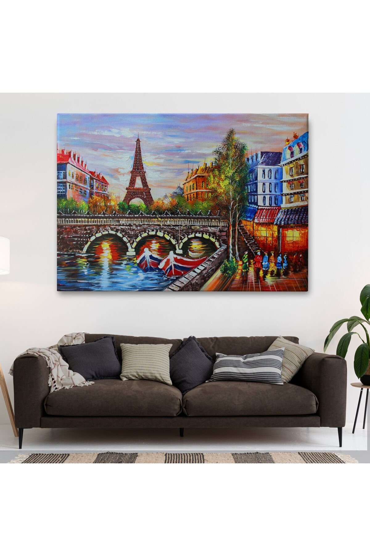 Fransa Paris Eyfel Kulesi Manzaralı Duvar Tablosu-1232