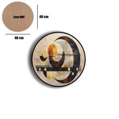 Amarikan Servis, Mdf Supla Takımı 6 Adet (6'lı Takım ), 6'lı Bardak Altlığı Hedliyeli 322