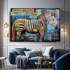 Zebra Cam Tablo Özel Tasarım Ofis, Mutfak Çocuk Odası, Salon Dekorasyon