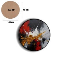 Amarikan Servis, Mdf Supla Takımı 6 Adet (6'lı Takım ), 6'lı Bardak Altlığı Hedliyeli 324
