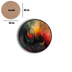 Amarikan Servis, Mdf Supla Takımı 6 Adet (6'lı Takım ), 6'lı Bardak Altlığı Hedliyeli 326