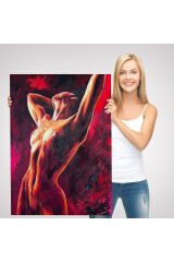 Çıplak Sexi Kadın Dekoratif Duvar Tablosu-6140
