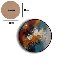 Amarikan Servis, Mdf Supla Takımı 6 Adet (6'lı Takım ), 6'lı Bardak Altlığı Hedliyeli 327