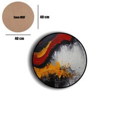 Amarikan Servis, Mdf Supla Takımı 6 Adet (6'lı Takım ), 6'lı Bardak Altlığı Hedliyeli 328