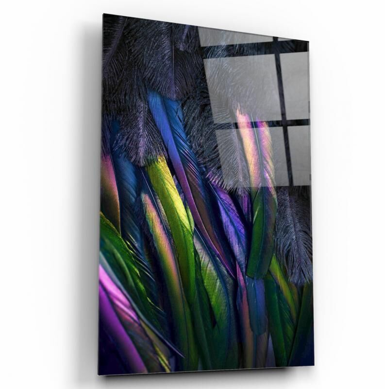 Tüylerin İhtişamı Cam Tablo Özel Tasarım Ofis, Mutfak Çocuk Odası, Salon Dekorasyon
