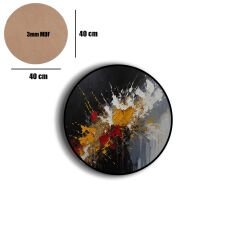 Amarikan Servis, Mdf Supla Takımı 6 Adet (6'lı Takım ), 6'lı Bardak Altlığı Hedliyeli 329