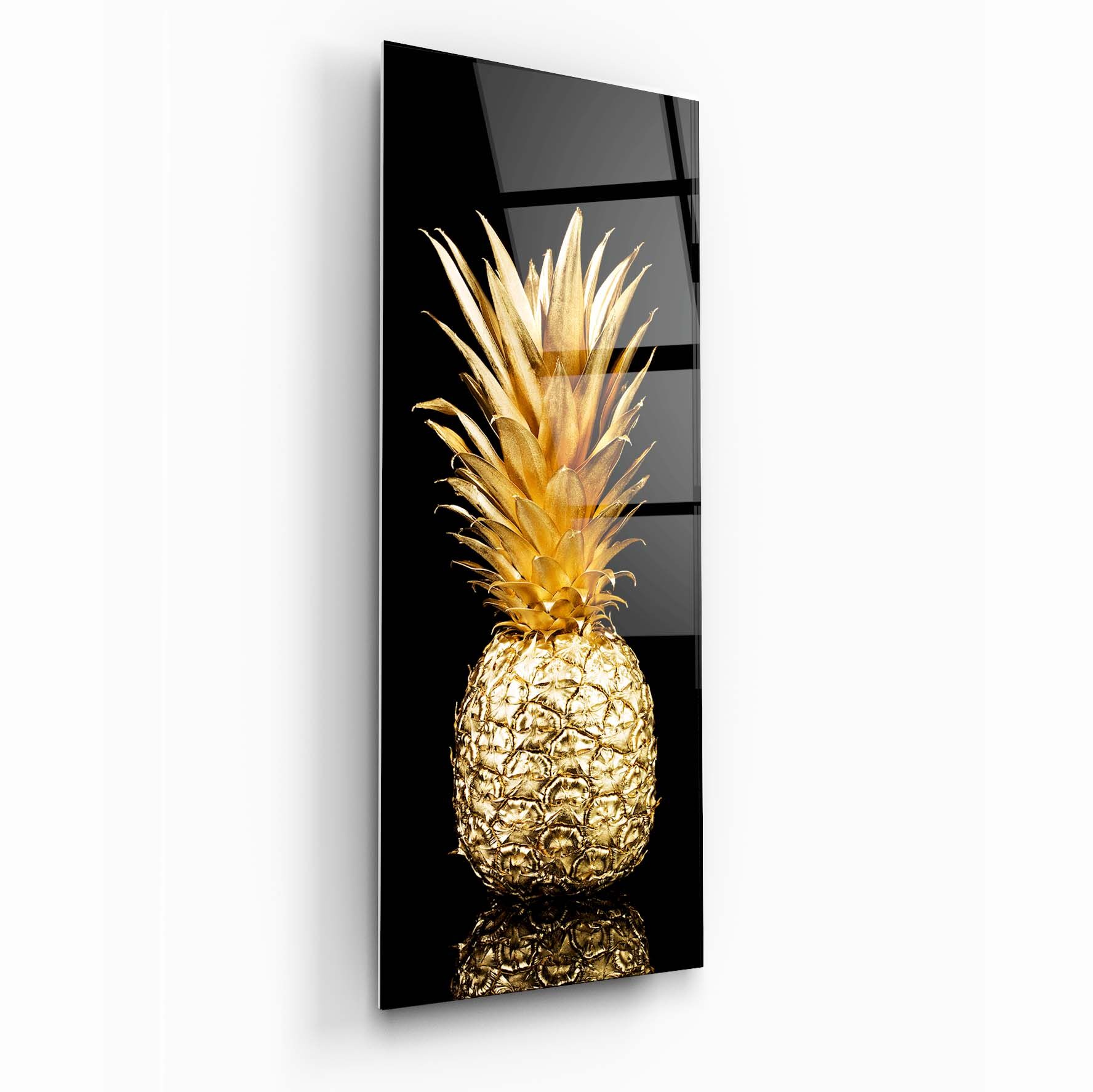 Ananas Panoramik Cam Tablo Özel Tasarım Ofis, Mutfak Çocuk Odası, Salon Dekorasyon