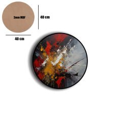 Amarikan Servis, Mdf Supla Takımı 6 Adet (6'lı Takım ), 6'lı Bardak Altlığı Hedliyeli 332