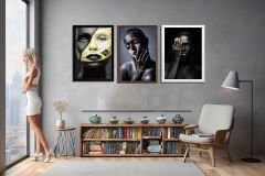 Yapay Zeka Görselli MDF Plastik Çerçeveli Dekoratif Tablo