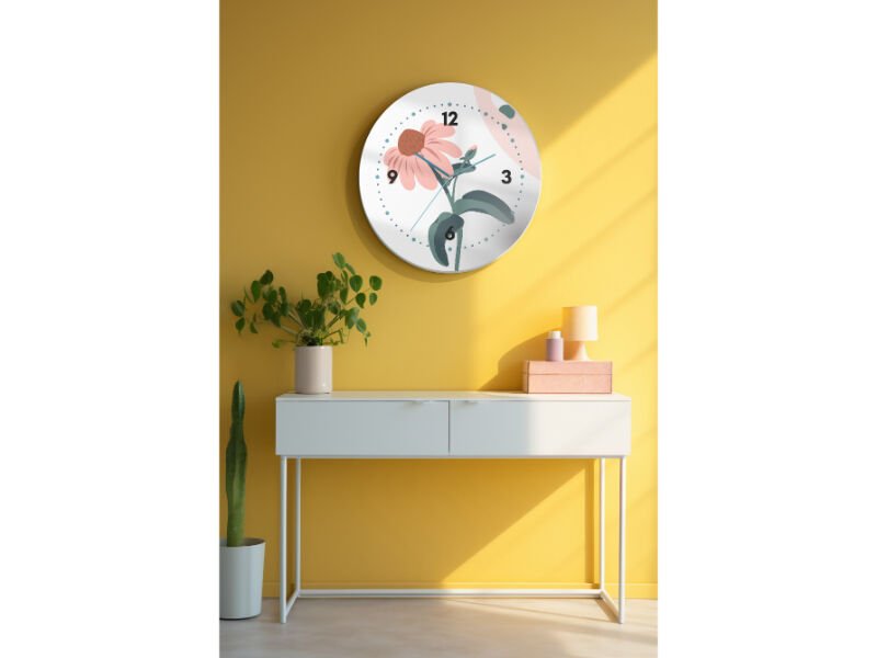 Dekoratif Cam Duvar Saati-1753