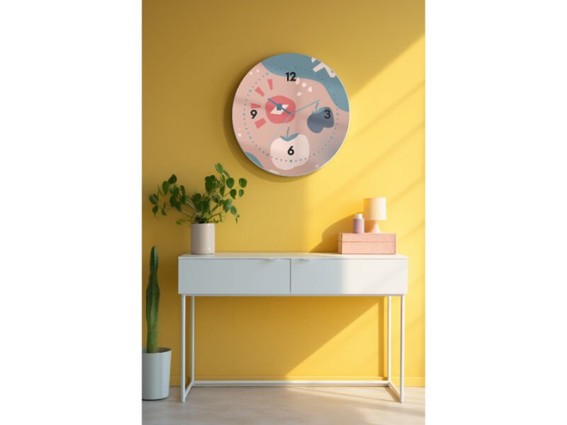 Dekoratif Cam Duvar Saati-1756