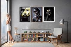 Yapay Zeka Görselli MDF Plastik Çerçeveli Dekoratif Tablo