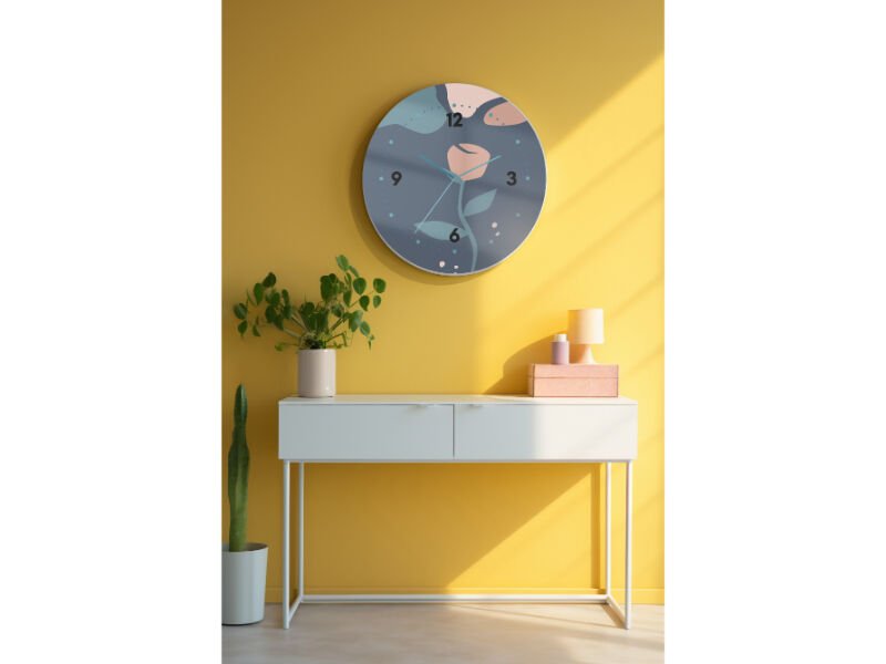 Dekoratif Cam Duvar Saati-1759