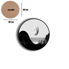 Amarikan Servis, Mdf Supla Takımı 6 Adet (6'lı Takım ), 6'lı Bardak Altlığı Hedliyeli 339