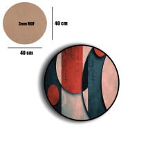 Amarikan Servis, Mdf Supla Takımı 6 Adet (6'lı Takım ), 6'lı Bardak Altlığı Hedliyeli 343