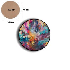 Amarikan Servis, Mdf Supla Takımı 6 Adet (6'lı Takım ), 6'lı Bardak Altlığı Hedliyeli 344