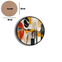 Amarikan Servis, Mdf Supla Takımı 6 Adet (6'lı Takım ), 6'lı Bardak Altlığı Hedliyeli 346
