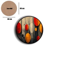 Amarikan Servis, Mdf Supla Takımı 6 Adet (6'lı Takım ), 6'lı Bardak Altlığı Hedliyeli 348