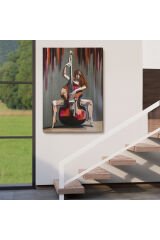 Çello Çalan Kadın Duvar Tablo-6167