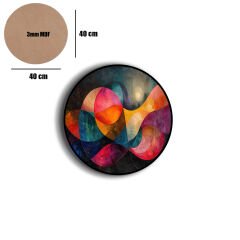 Amarikan Servis, Mdf Supla Takımı 6 Adet (6'lı Takım ), 6'lı Bardak Altlığı Hedliyeli 355