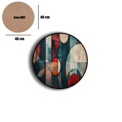 Amarikan Servis, Mdf Supla Takımı 6 Adet (6'lı Takım ), 6'lı Bardak Altlığı Hedliyeli 356