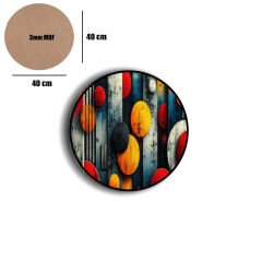 Amarikan Servis, Mdf Supla Takımı 6 Adet (6'lı Takım ), 6'lı Bardak Altlığı Hedliyeli 361