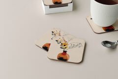 Dekoratif Bardak Altlığı Minimal Desen 12