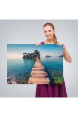 Zakinthos Adası Yunaniztan Dekoratif Kanvas Duvar Tablosu-3584