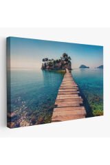 Zakinthos Adası Yunaniztan Dekoratif Kanvas Duvar Tablosu-3584