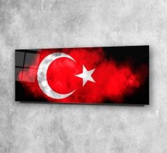 Bayrak Panoramik Cam Tablo Özel Tasarım Ofis, Mutfak Çocuk Odası, Salon Dekorasyon