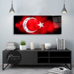 Bayrak Panoramik Cam Tablo Özel Tasarım Ofis, Mutfak Çocuk Odası, Salon Dekorasyon