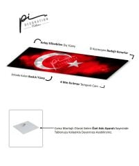 Bayrak Panoramik Cam Tablo Özel Tasarım Ofis, Mutfak Çocuk Odası, Salon Dekorasyon