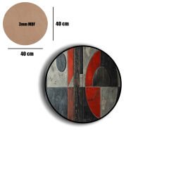 Amarikan Servis, Mdf Supla Takımı 6 Adet (6'lı Takım ), 6'lı Bardak Altlığı Hedliyeli 377