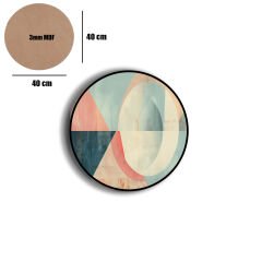 Amarikan Servis, Mdf Supla Takımı 6 Adet (6'lı Takım ), 6'lı Bardak Altlığı Hedliyeli 380