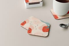 Dekoratif Bardak Altlığı Minimal Desen 28