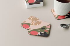Dekoratif Bardak Altlığı Minimal Desen 31