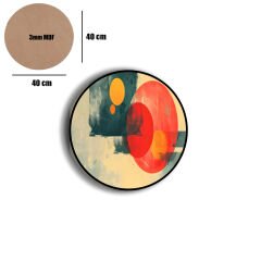 Amarikan Servis, Mdf Supla Takımı 6 Adet (6'lı Takım ), 6'lı Bardak Altlığı Hedliyeli 385