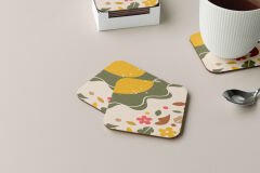 Dekoratif Bardak Altlığı Minimal Desen 35