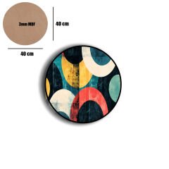 Amarikan Servis, Mdf Supla Takımı 6 Adet (6'lı Takım ), 6'lı Bardak Altlığı Hedliyeli 390