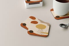 Dekoratif Bardak Altlığı Minimal Desen 37
