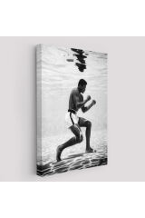 Su Altında Antreman Yapan Boksor Muhammet Ali Duvar Tablosu-6204