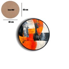 Amarikan Servis, Mdf Supla Takımı 6 Adet (6'lı Takım ), 6'lı Bardak Altlığı Hedliyeli 393