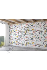 Erkek Çocuk Odası Duvar Kağıdı-5522