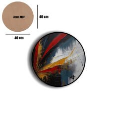 Amarikan Servis, Mdf Supla Takımı 6 Adet (6'lı Takım ), 6'lı Bardak Altlığı Hedliyeli 401