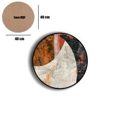 Amarikan Servis, Mdf Supla Takımı 6 Adet (6'lı Takım ), 6'lı Bardak Altlığı Hedliyeli 402
