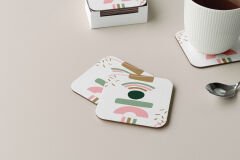 Dekoratif Bardak Altlığı Minimal Desen 50