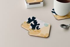 Dekoratif Bardak Altlığı Minimal Desen 55
