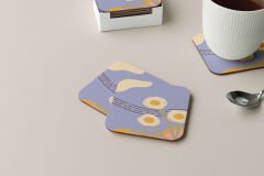 Dekoratif Bardak Altlığı Minimal Desen 62