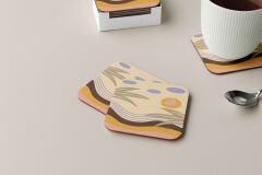 Dekoratif Bardak Altlığı Minimal Desen 63