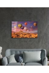 Uçan Balonlar Kapadokya , Ev Ve Ofis Duvar Dekoru, Temperli 4 Mm